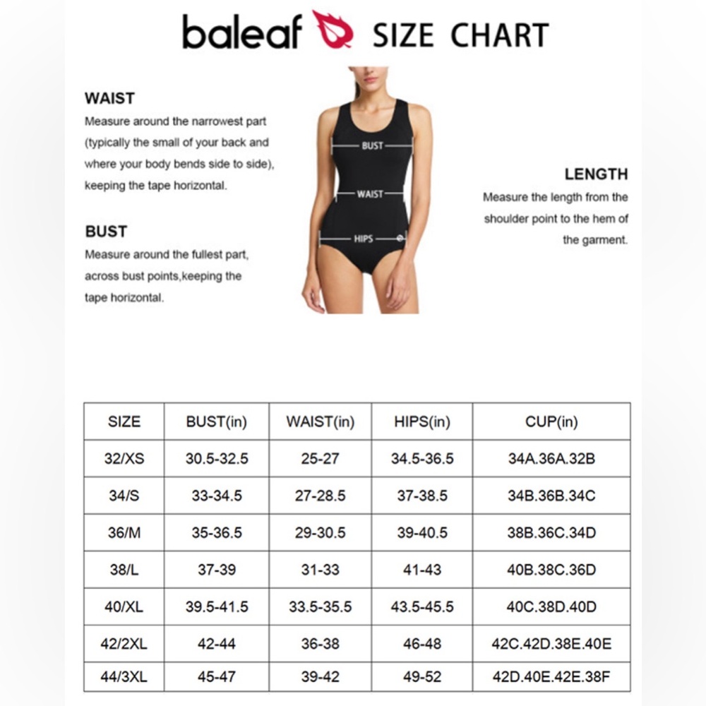 BALEAF Racerback Swimsuit - Picture 8 of 8